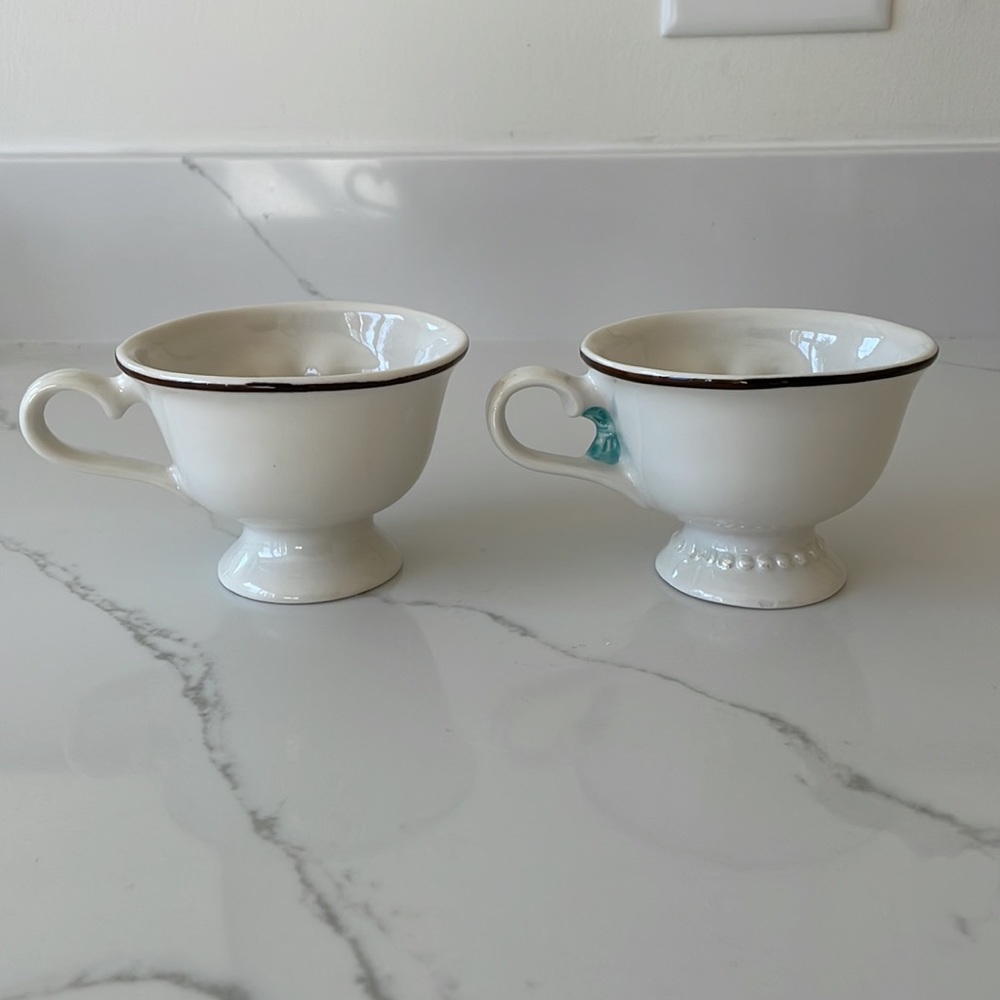 BAILEYS Limited Edition set winking teacups vintage boy girl white retro yum - Picture 5 of 8